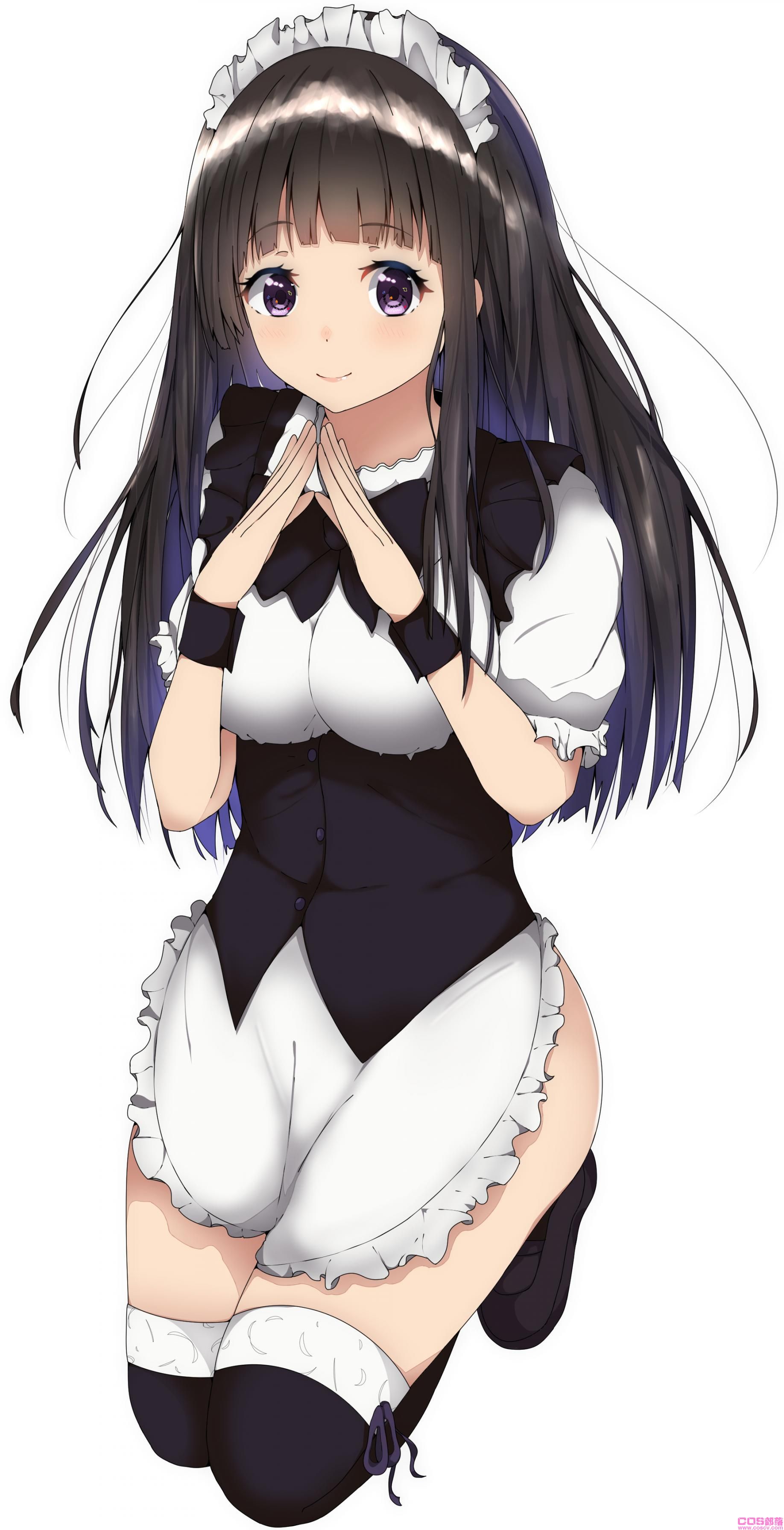 身穿女仆装的美少女(图1)