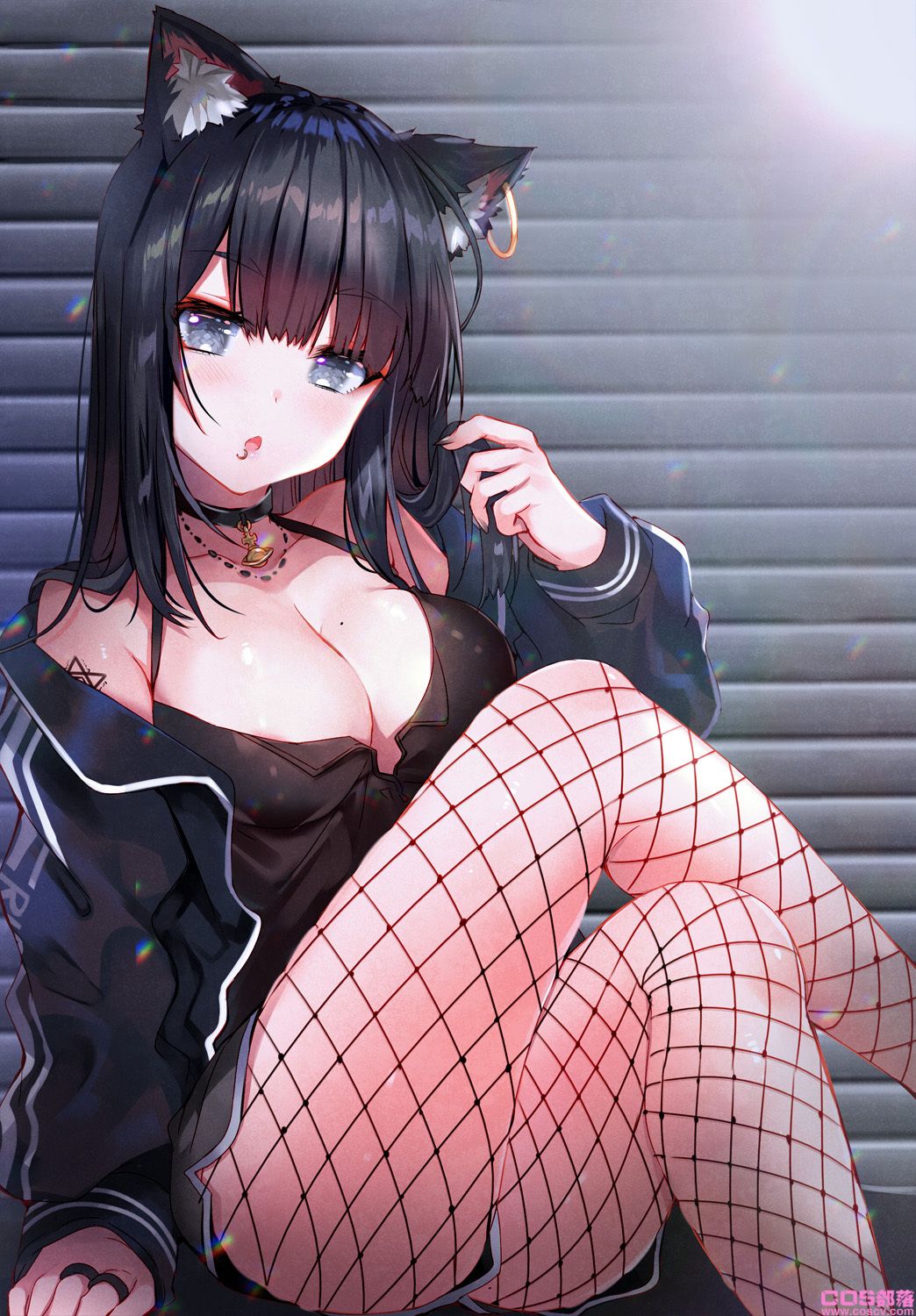 [Pixiv精选]不加掩饰的性感♡渔网袜插画特辑(图4)