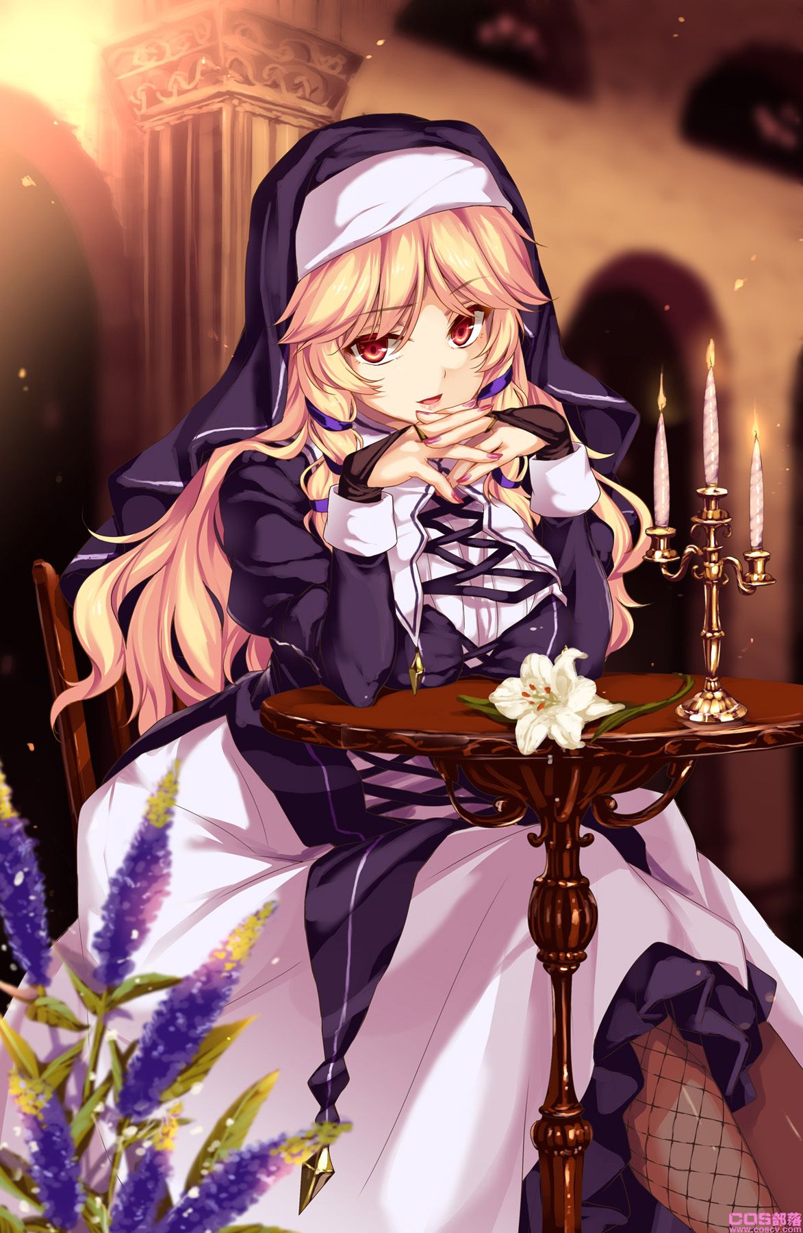 [Pixiv精选]不加掩饰的性感♡渔网袜插画特辑(图3)