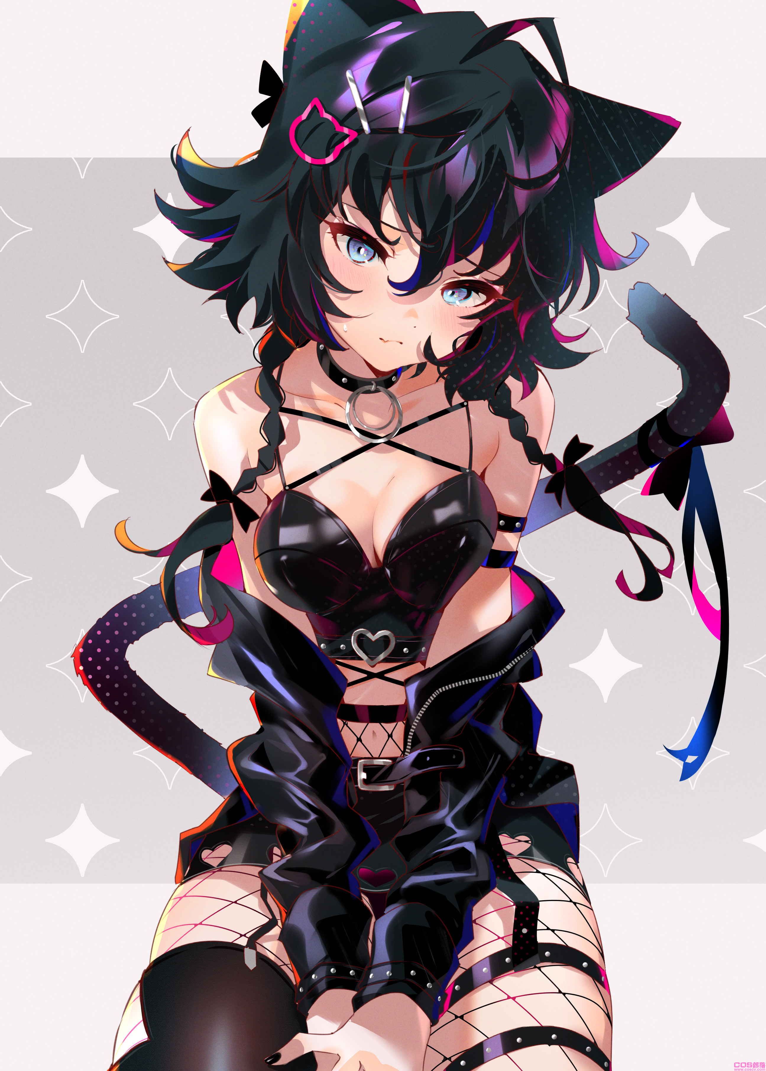 [Pixiv精选]不加掩饰的性感♡渔网袜插画特辑(图5)