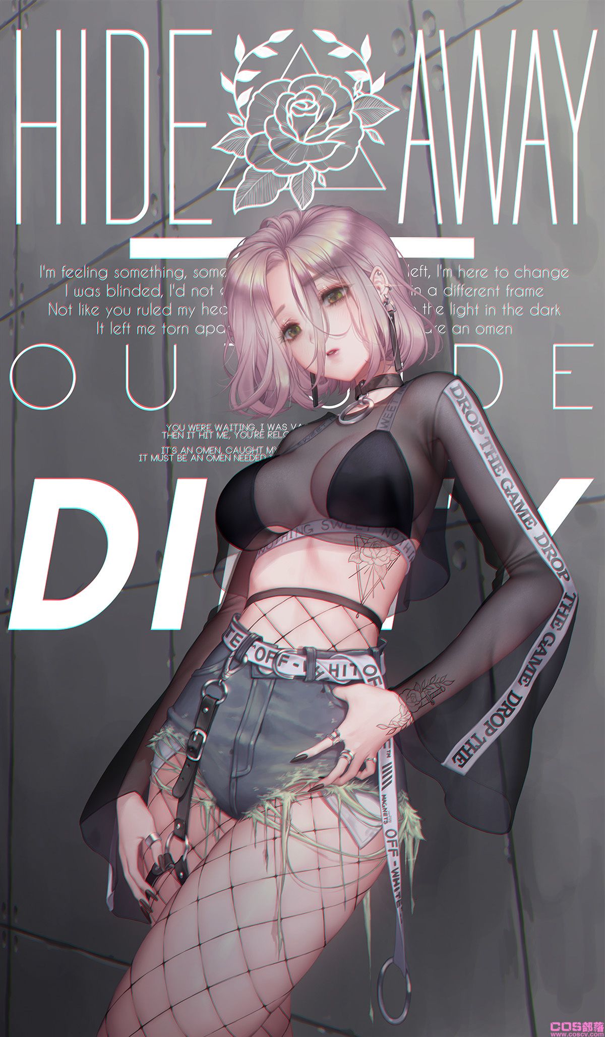 [Pixiv精选]不加掩饰的性感♡渔网袜插画特辑(图2)