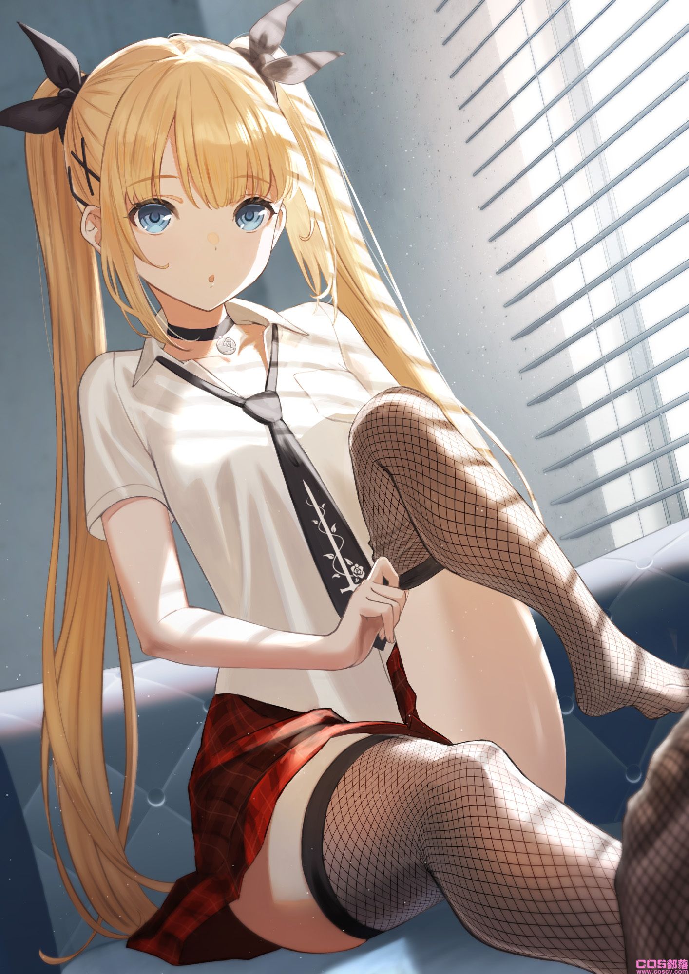 [Pixiv精选]不加掩饰的性感♡渔网袜插画特辑(图10)