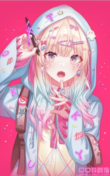 [Pixiv精选]挑战艳丽发色！渐变发色插画特辑(图9)