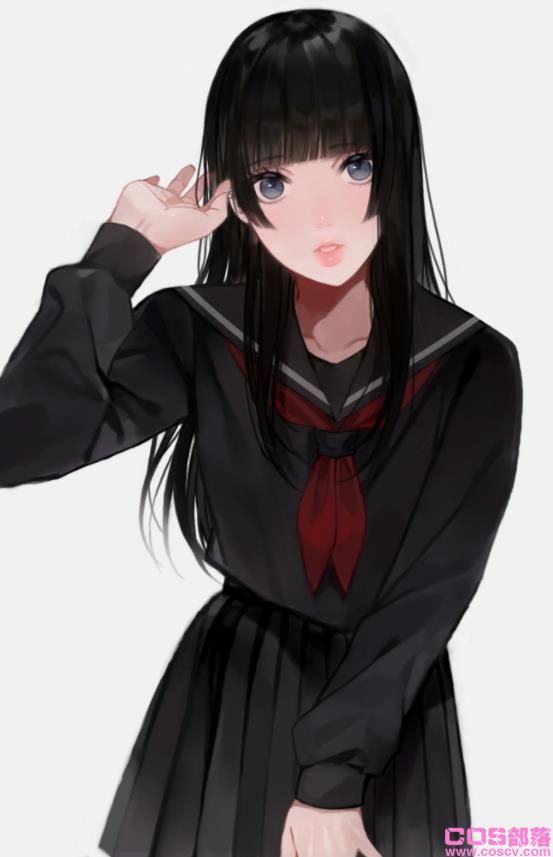 [Pixiv精选]你更爱哪款？黑VS白水手服插画特辑(图5)