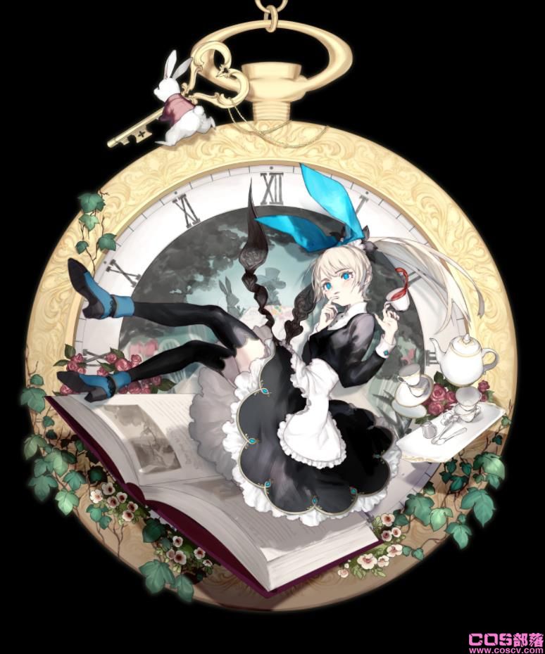 [Pixiv精选]闪烁着神秘的秀发。白金发色插画特辑(图11)