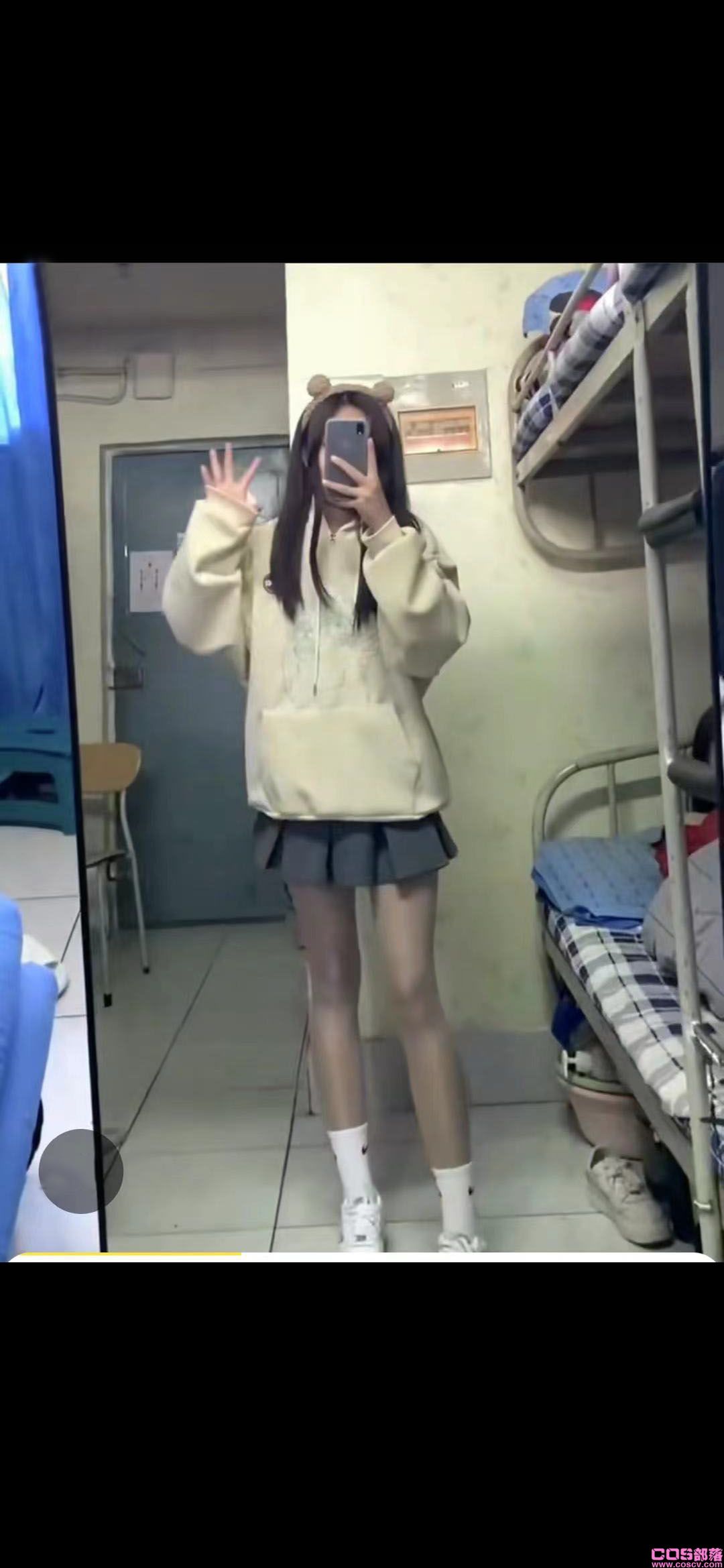 春季韩版女中长款卫衣(图3)