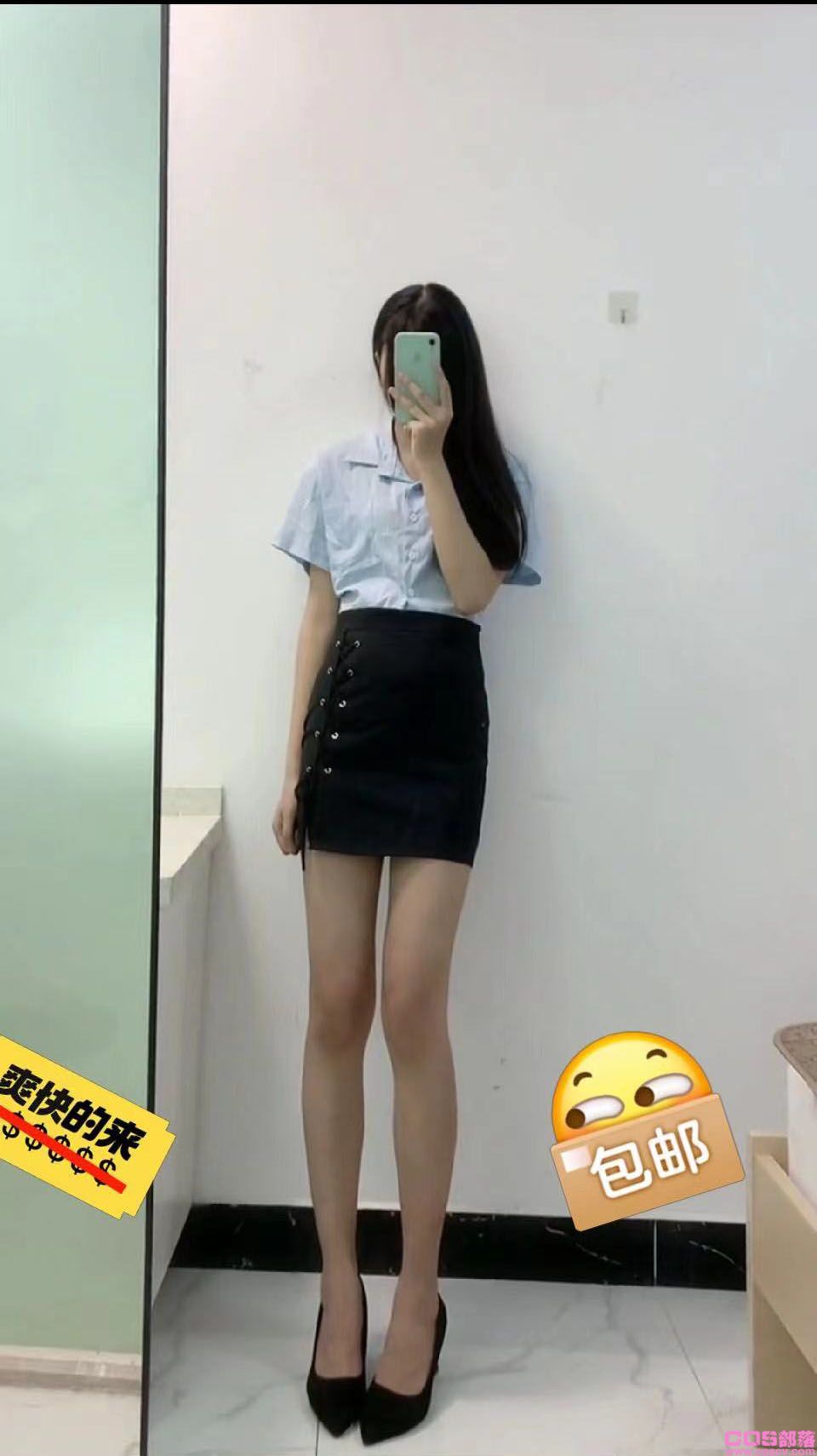 黑色半身裙女2021秋季高腰a字裙子设计感包臀裙短裙(图1)