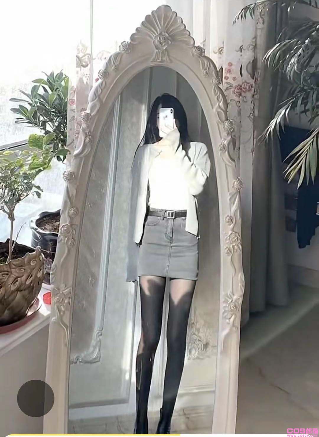 夏季新款韩版女包臀牛仔短裙(图2)