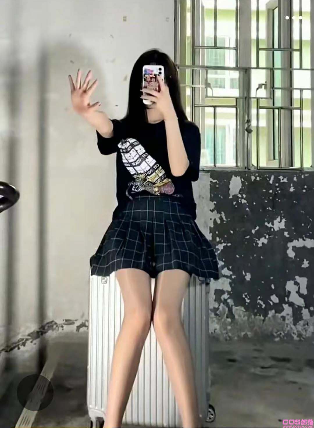 夏季女半身格子裙(图5)