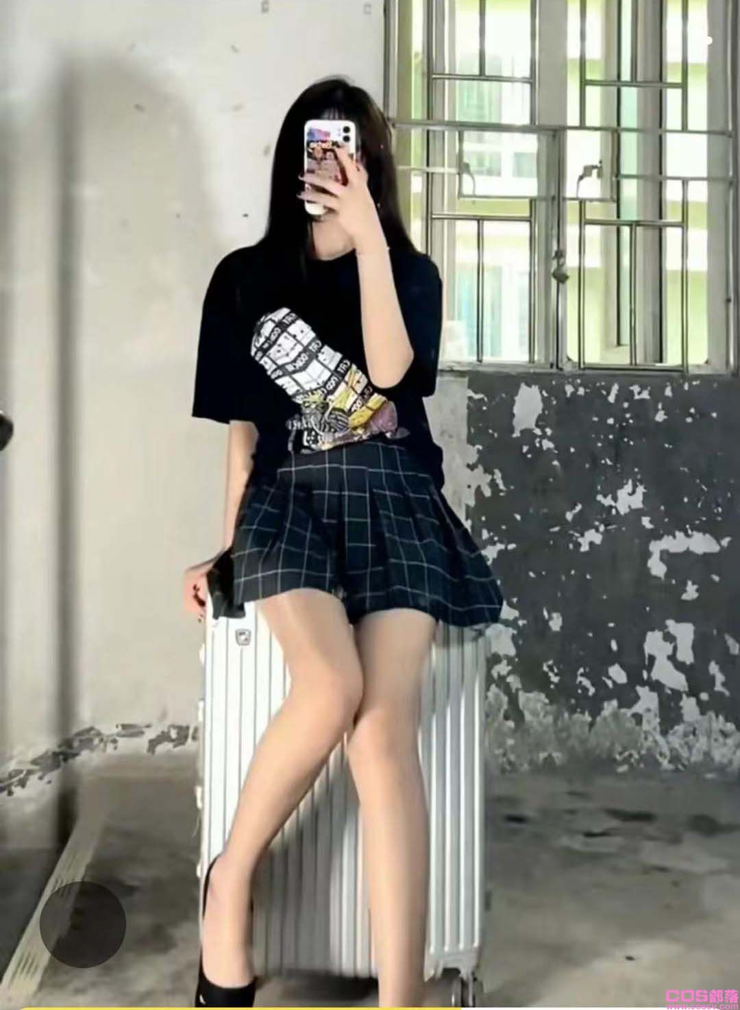 夏季女半身格子裙(图4)