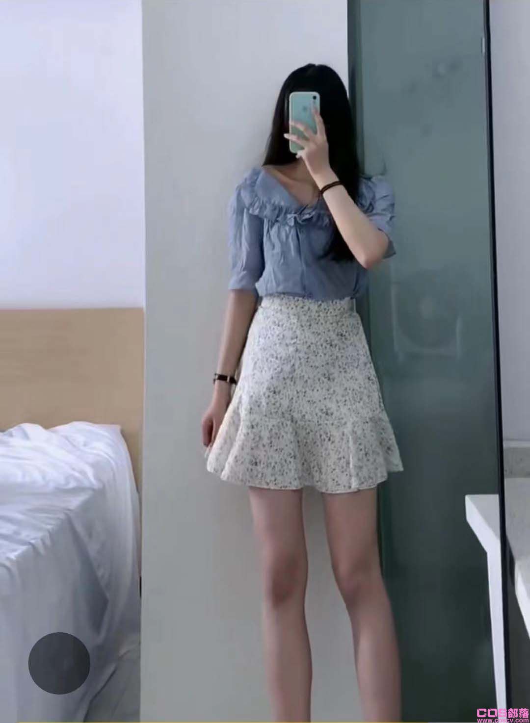 夏季女碎花A字裙(图4)