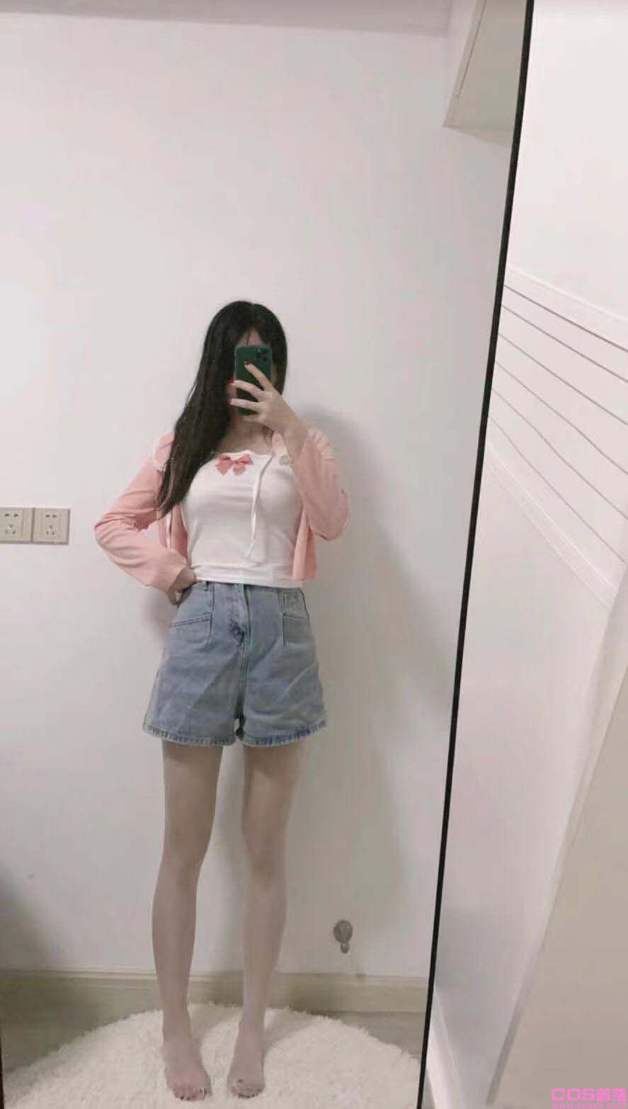 纯欲粉色上衣外套(图3)