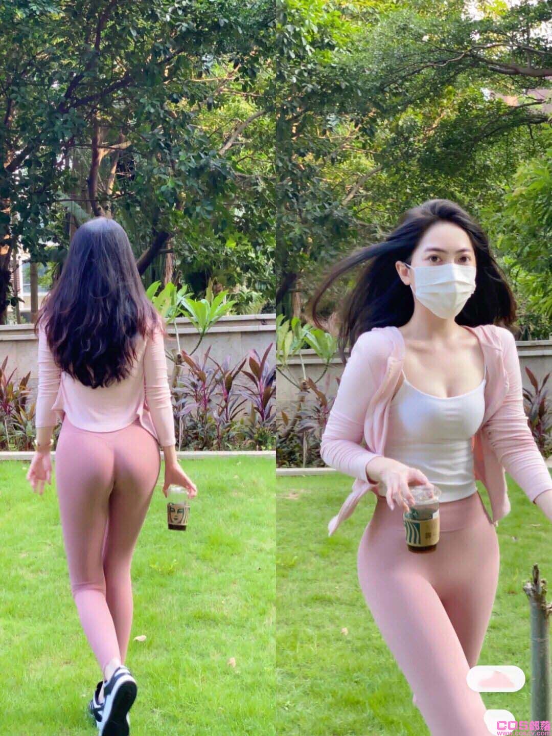 范斯蒂克健身裤女高腰提臀显瘦紧身弹力长裤跑步运动透气瑜伽裤(图1)