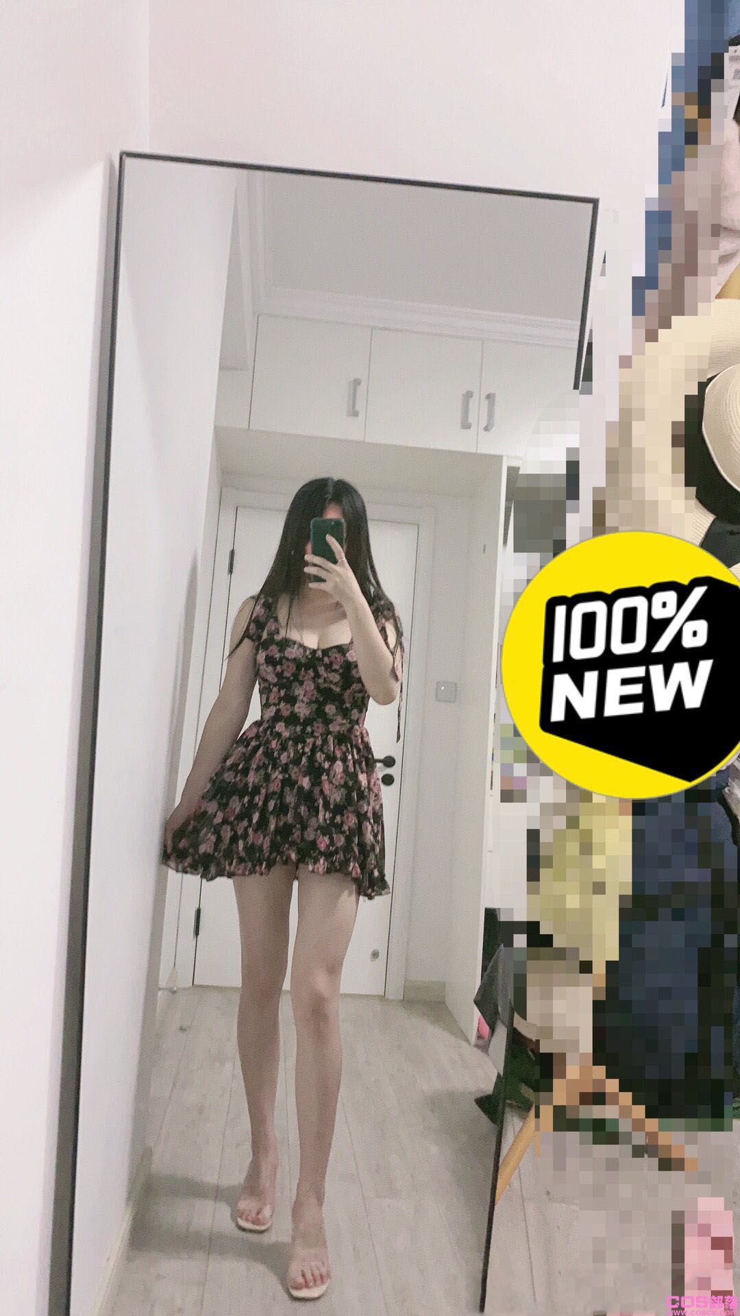 碎花短款连衣裙(图1)