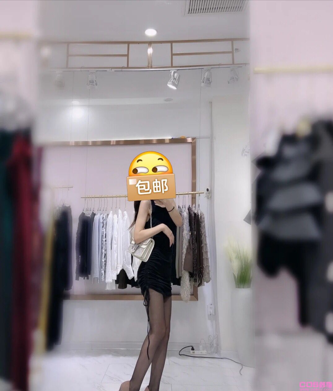 秋季新款俩件套连衣裙吊带裙和长袖外套搭配款(图2)