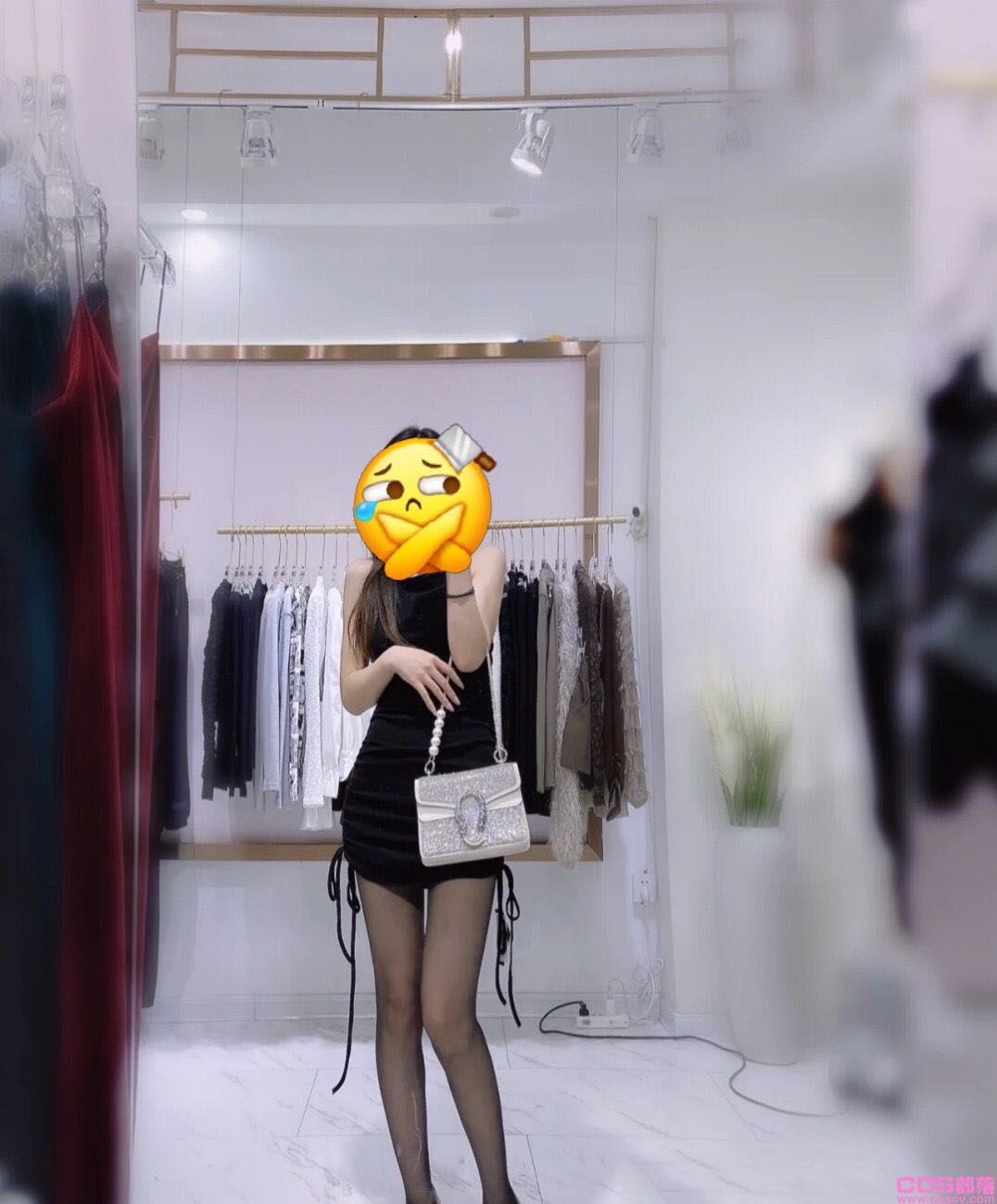 秋季新款俩件套连衣裙吊带裙和长袖外套搭配款(图1)