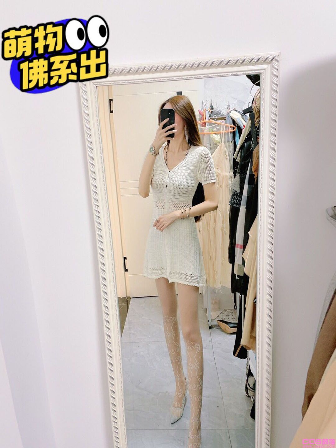 针织裙 高腰线设计(图3)