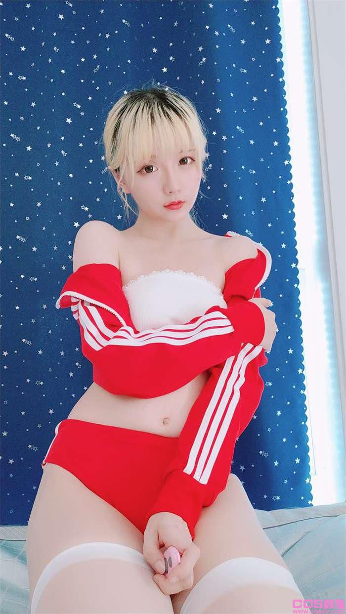 微博红人@星之迟迟 定制系列 6-21 红色体操服【60P/3V/688MB】(图2)