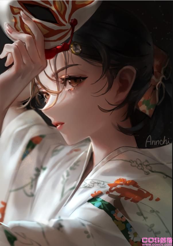 [Pixiv精选]狐狸大人驾到♪ 狐狸面具插画特辑(图1)