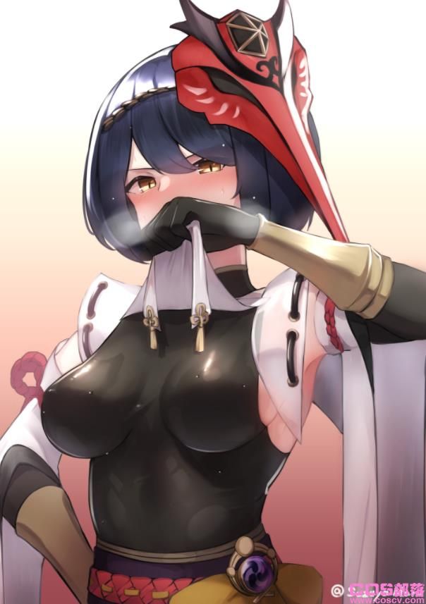 [Pixiv精选]健康的曲线美。黑色打底衫女子插画特辑(图6)
