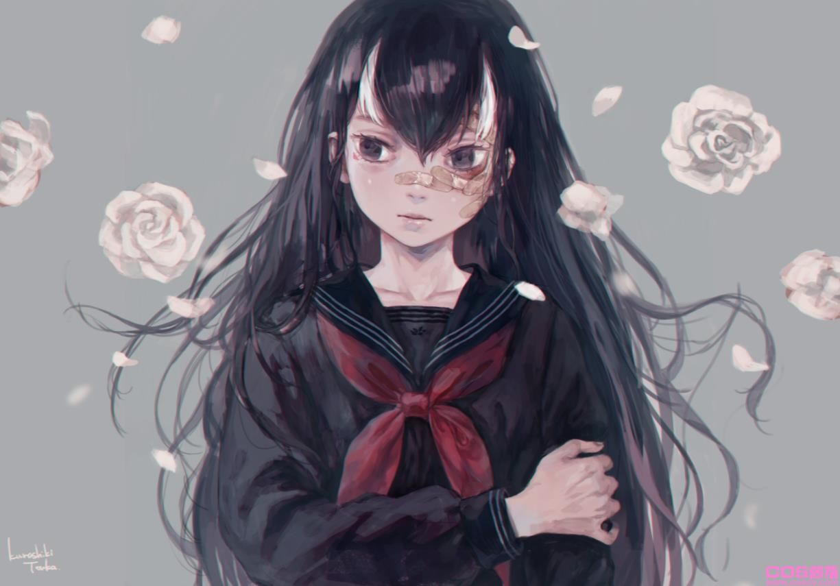 [Pixiv精选]将品味装点上身。黑色水手服插画特辑(图10)