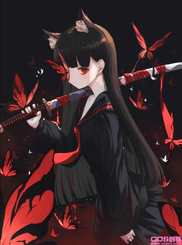 [Pixiv精选]将品味装点上身。黑色水手服插画特辑(图6)
