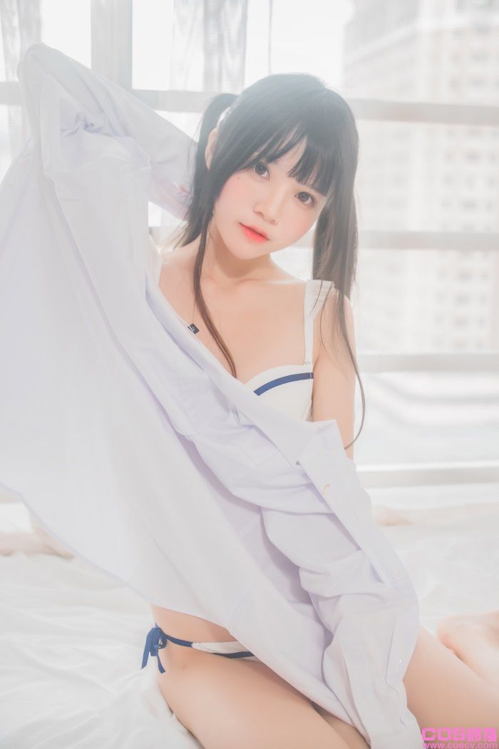 罗利风COS 桜桃喵 – 白衬衫双马尾【47P/146MB】(图3)