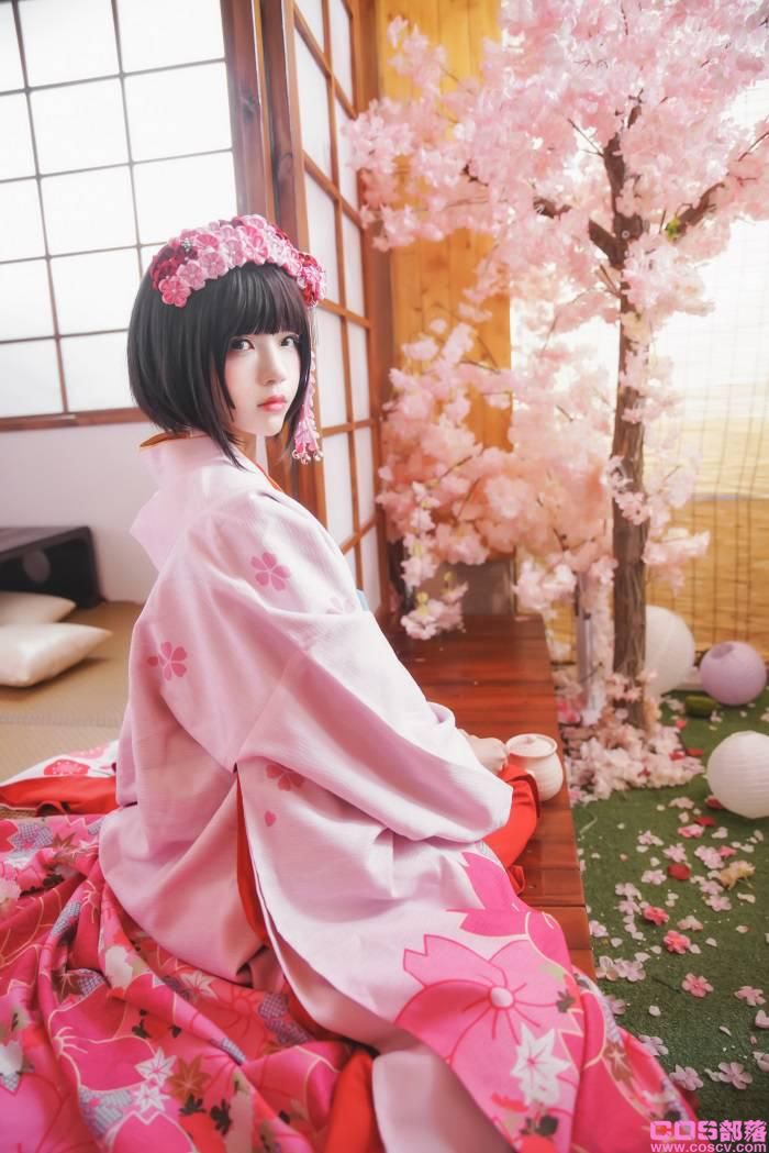 罗利风COS 桜桃喵 – 加藤惠系列之和服【23P/368MB】(图3)