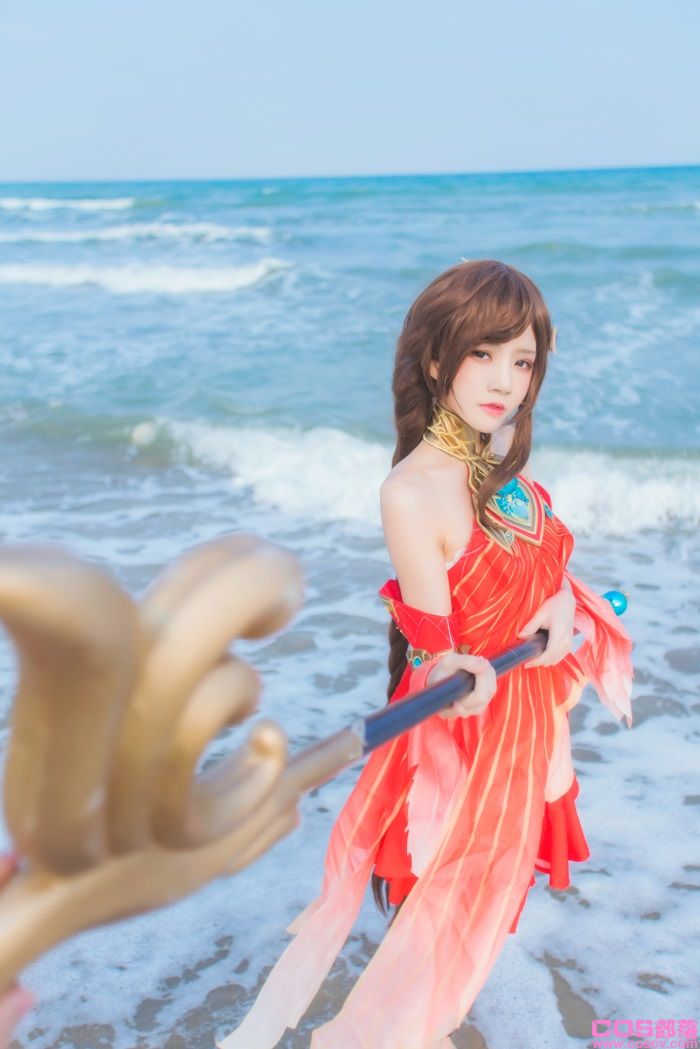 人气Coser@桜桃喵 – 王者荣耀沧海大乔【26P/367MB】(图2)