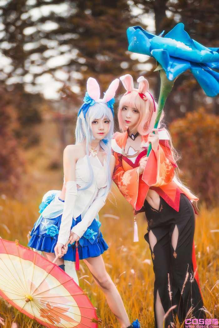 人气Coser@桜桃喵&疯喵ss - 双人公孙离【16P/334MB】(图3)