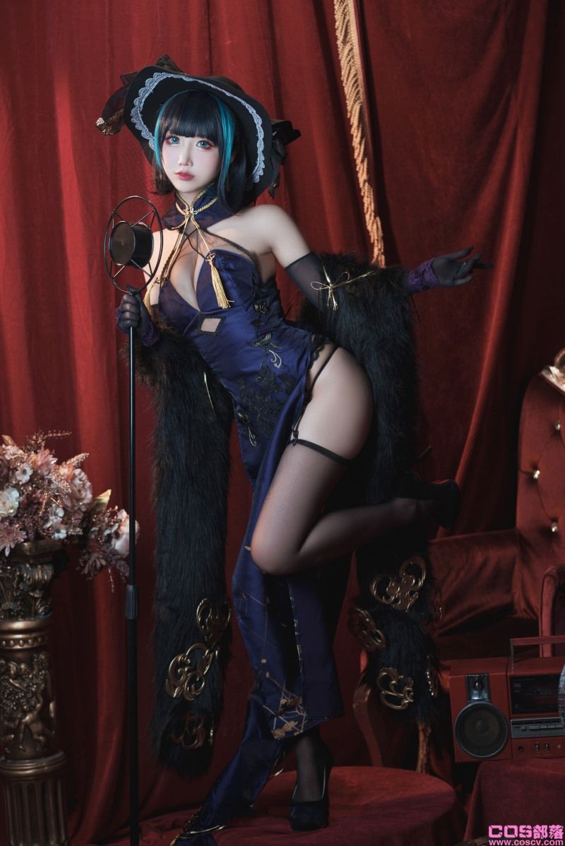 人气动漫Coser@面饼仙儿 柴郡旗袍【21P/1V/790MB】(图3)