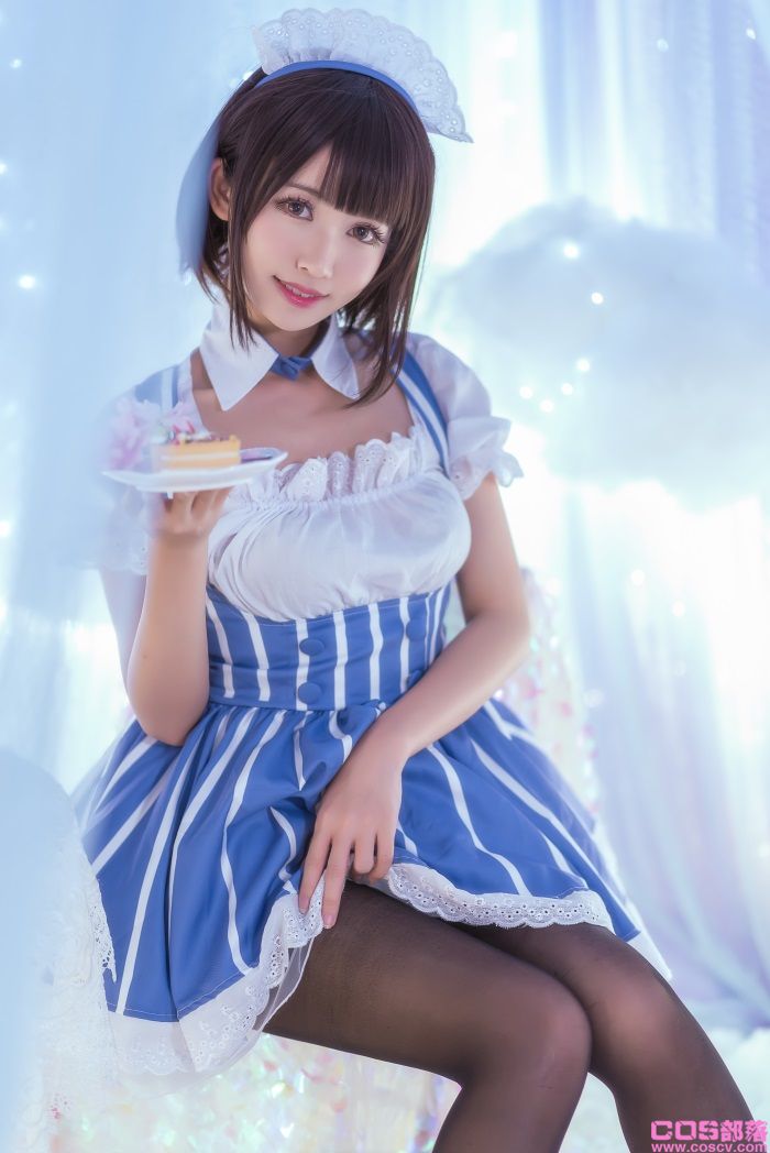 人气动漫Coser@鳗鱼霏儿 - 加藤惠 女仆【19P/176MB】(图1)