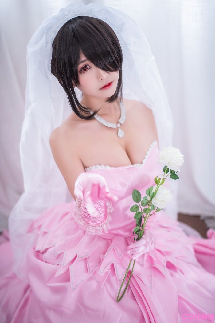 人气动漫Coser@鳗鱼霏儿 - 狂三系列 婚纱【14P/308MB】(图1)