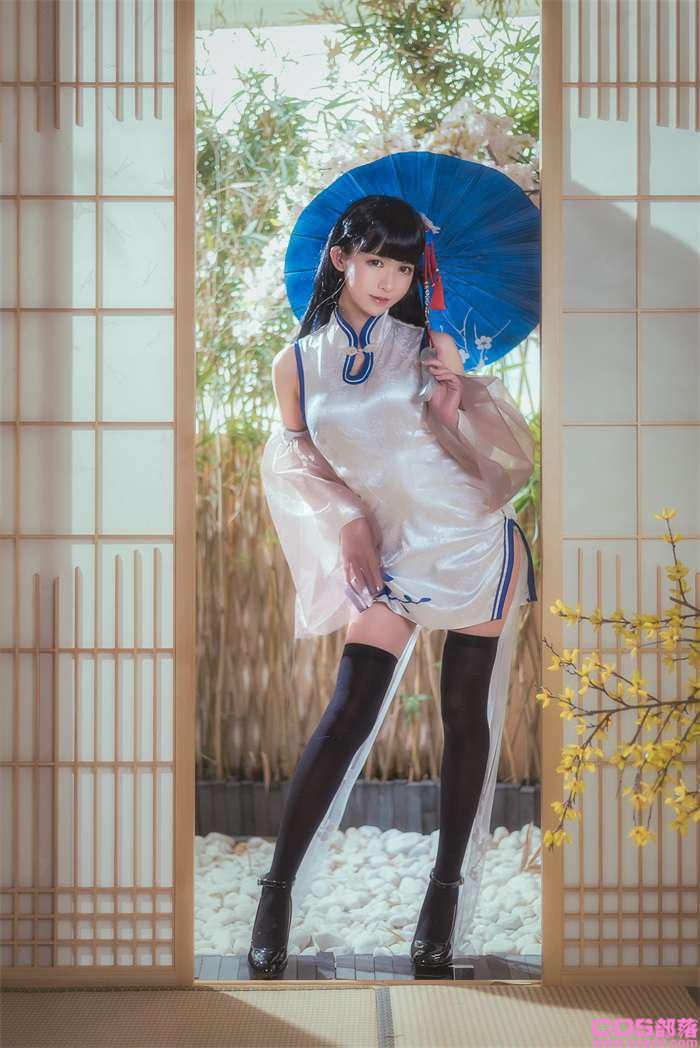 人气动漫Coser@鳗鱼霏儿 - 碧蓝华裳 逸仙【16P/181MB】(图2)