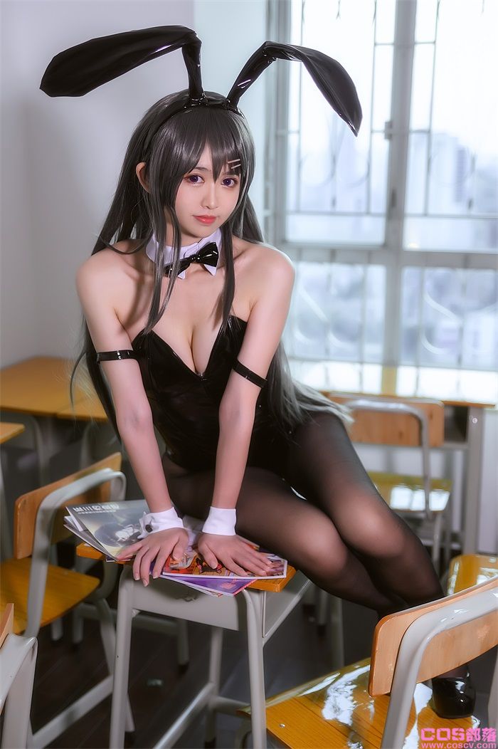 人气动漫Coser@鳗鱼霏儿 - 兔女郎-猪头学姐【10P/123MB】(图2)
