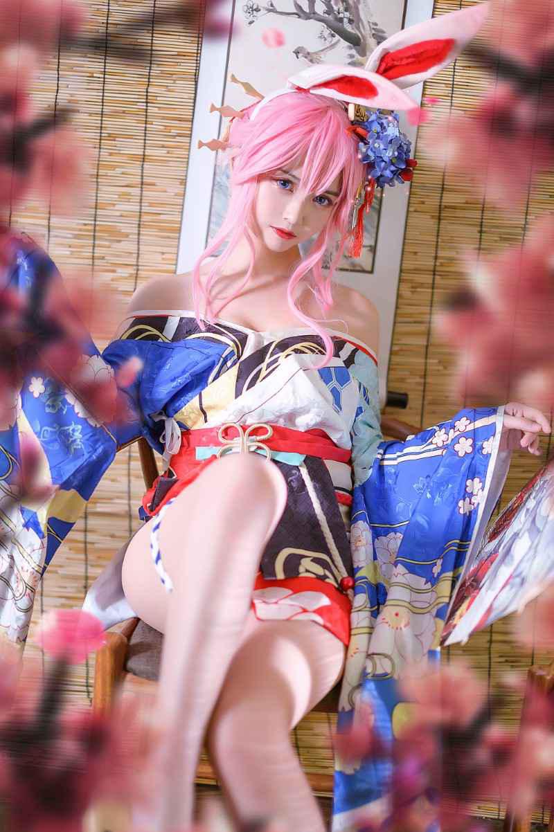 人气动漫Coser@鳗鱼霏儿 八重樱花魁【12P/202MB】(图2)