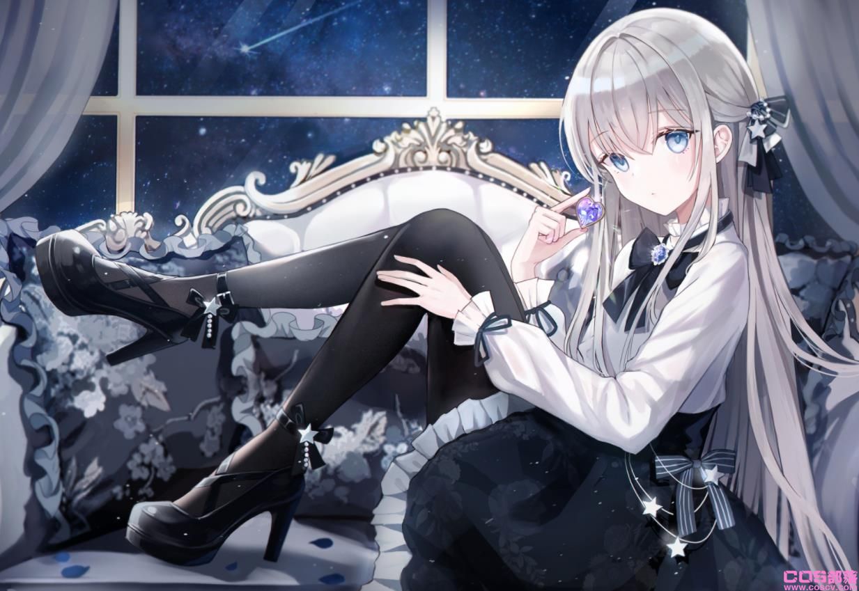 [Pixiv精选]游走于清纯及性感之间。黑裤袜插画特辑(图5)