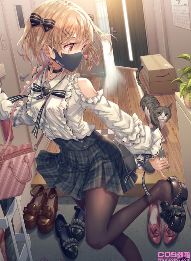[Pixiv精选]游走于清纯及性感之间。黑裤袜插画特辑(图9)