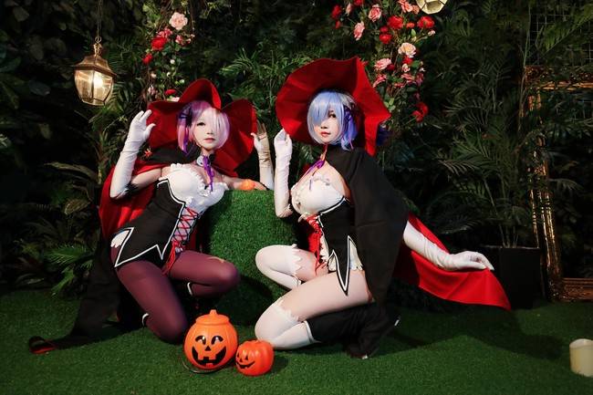 万圣节 蕾姆拉姆cosplay(图8)