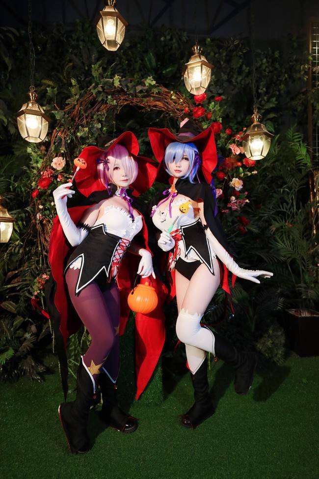 万圣节 蕾姆拉姆cosplay(图3)
