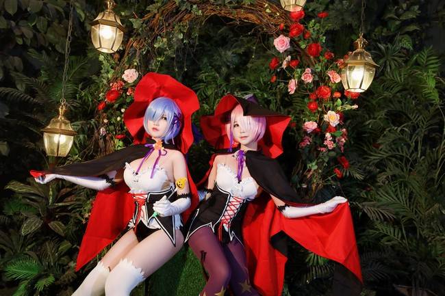 万圣节 蕾姆拉姆cosplay(图7)
