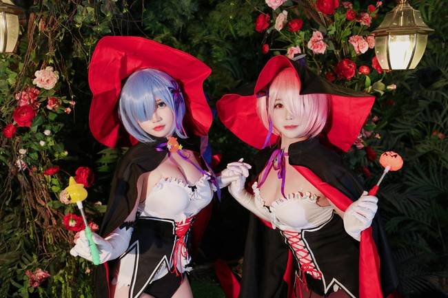 万圣节 蕾姆拉姆cosplay(图9)