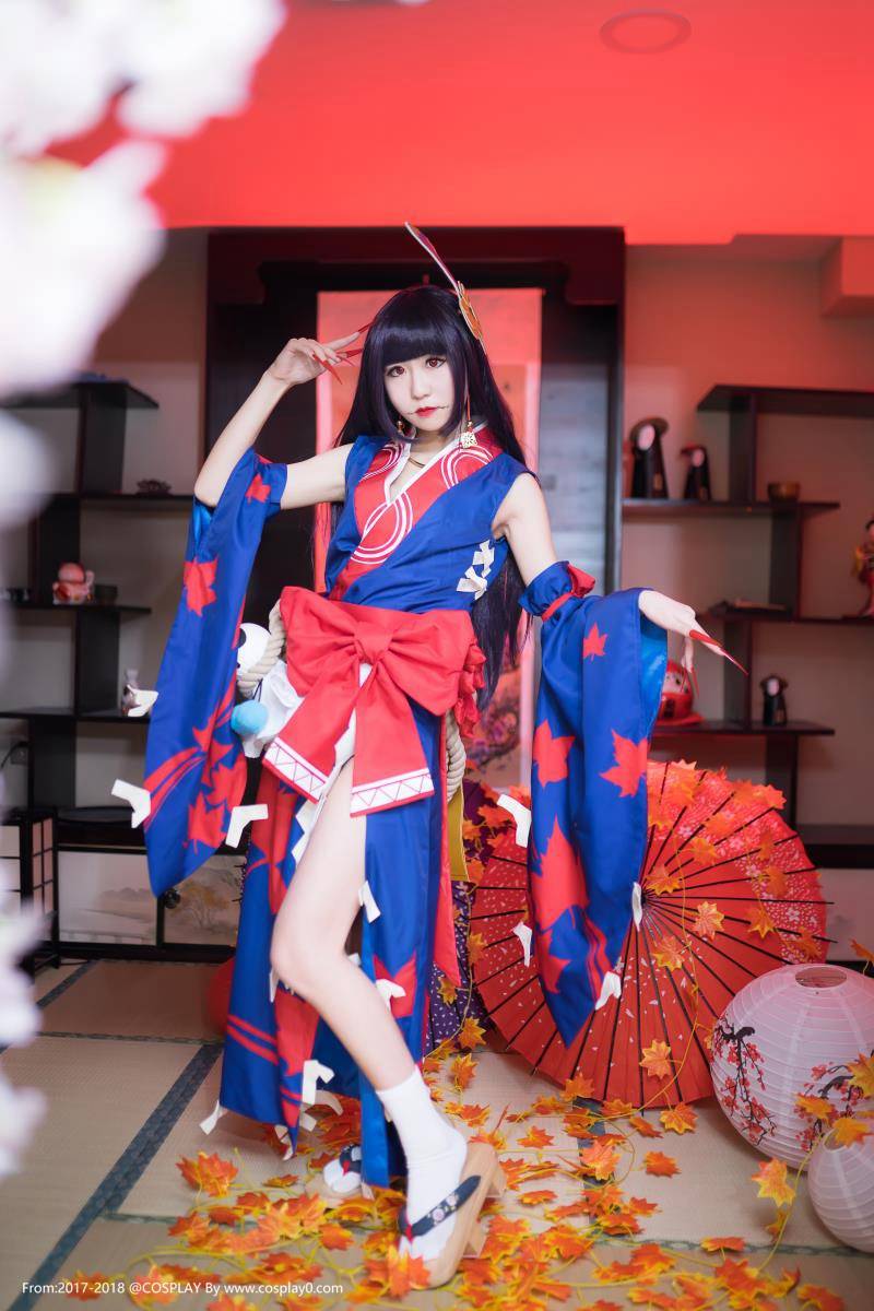 阴阳师红叶女鬼Cosplay图片 御姐美腿诱惑(图3)