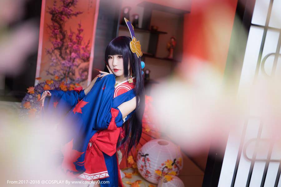 阴阳师红叶女鬼Cosplay图片 御姐美腿诱惑(图2)