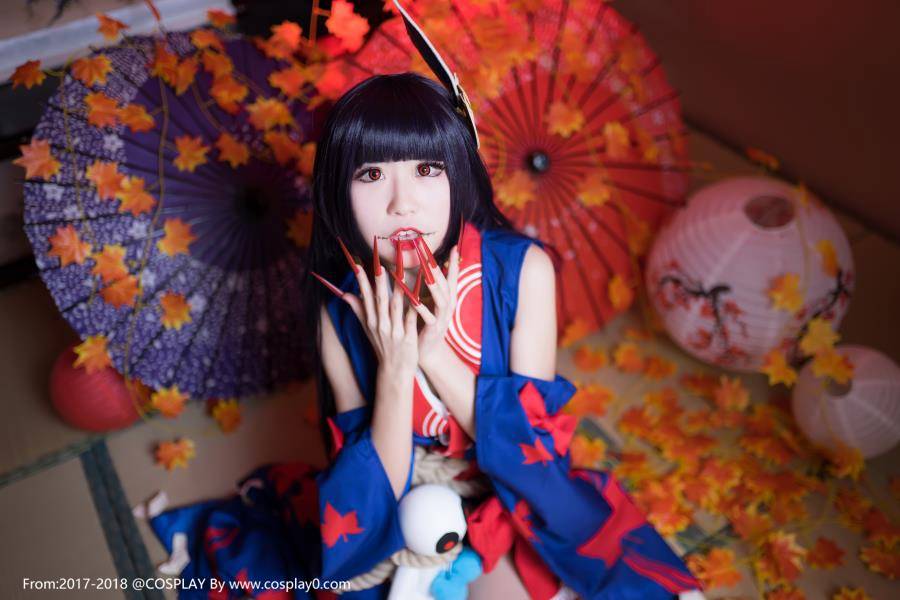 阴阳师红叶女鬼Cosplay图片 御姐美腿诱惑(图4)