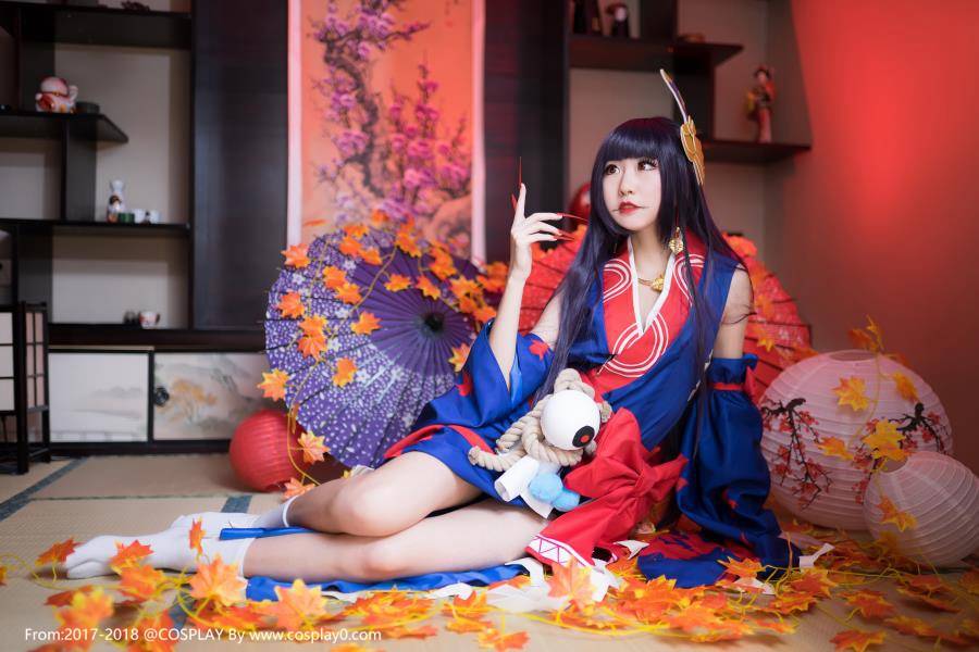 阴阳师红叶女鬼Cosplay图片 御姐美腿诱惑(图6)