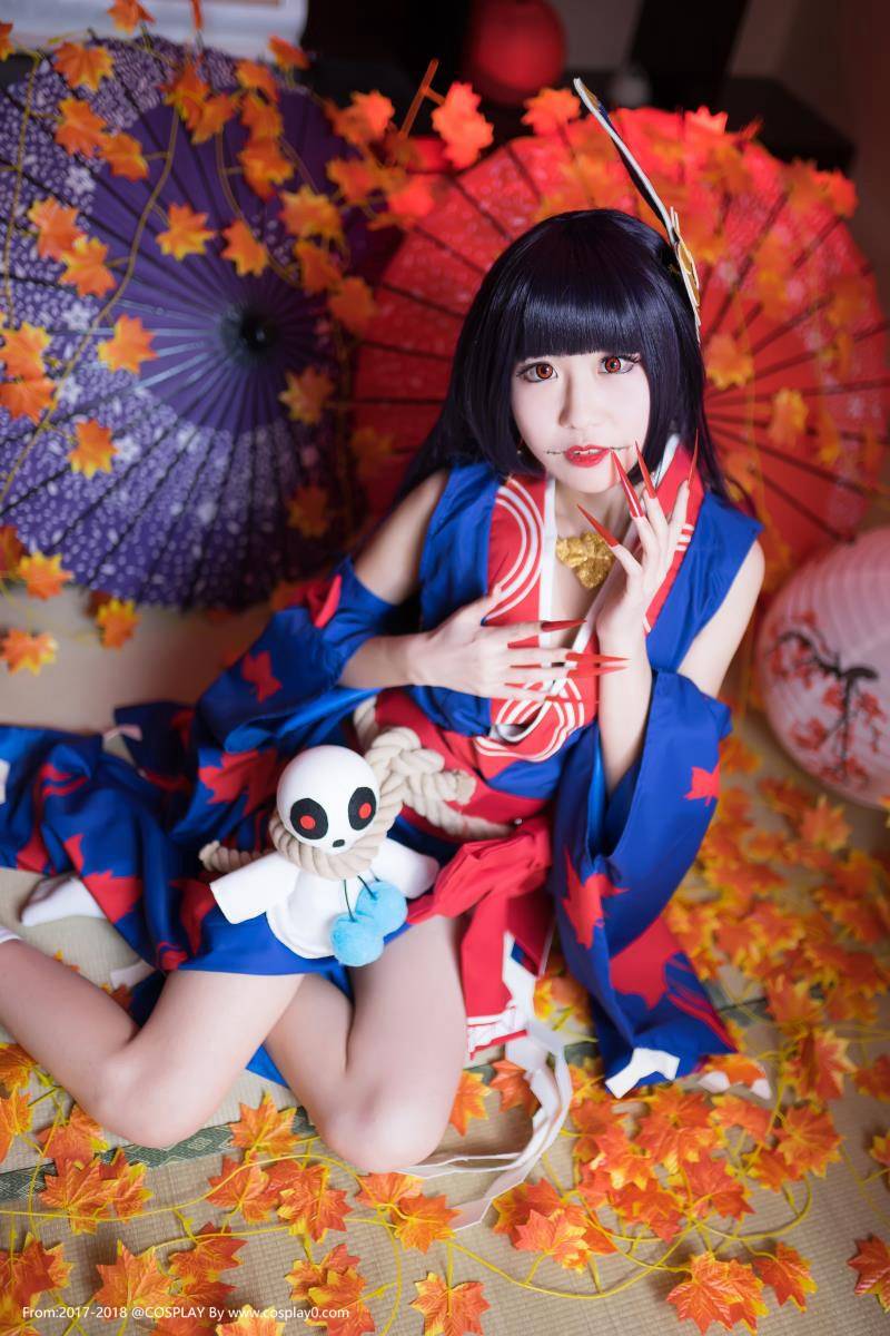 阴阳师红叶女鬼Cosplay图片 御姐美腿诱惑(图9)