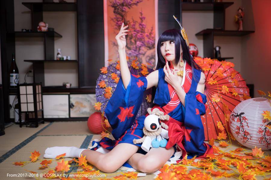 阴阳师红叶女鬼Cosplay图片 御姐美腿诱惑(图5)