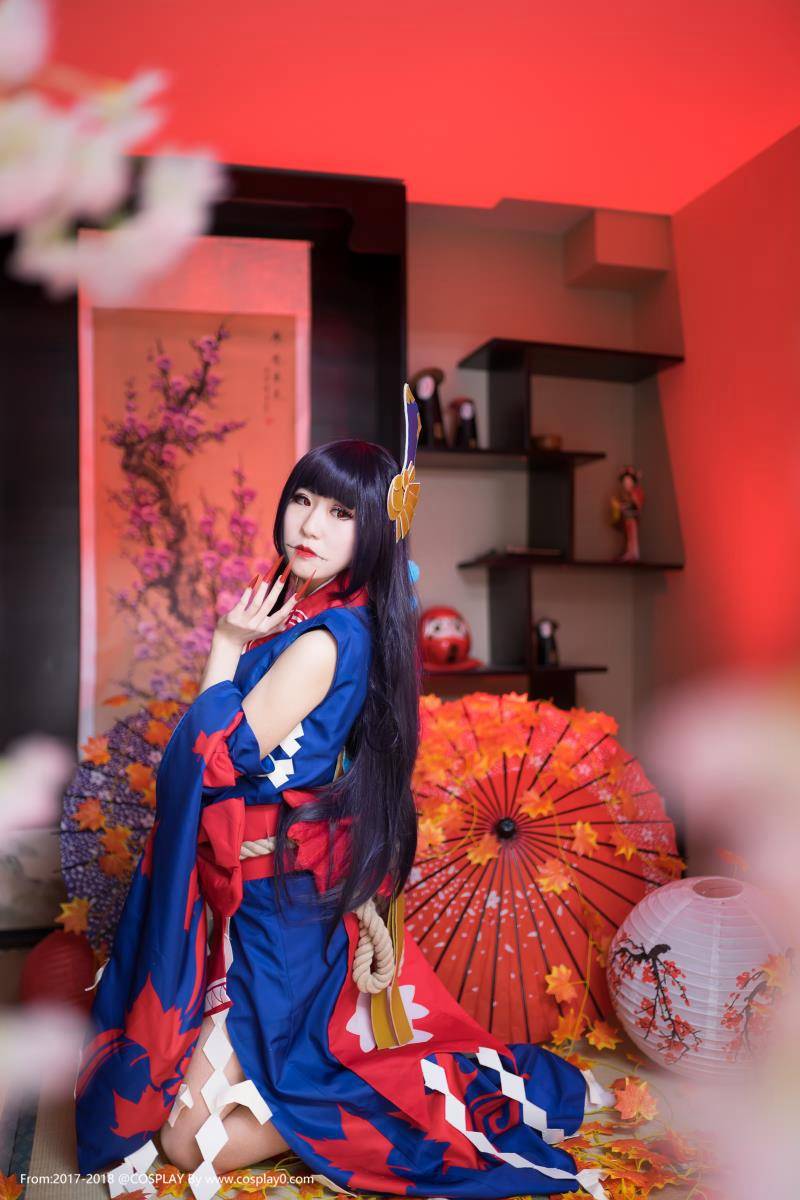 阴阳师红叶女鬼Cosplay图片 御姐美腿诱惑(图8)