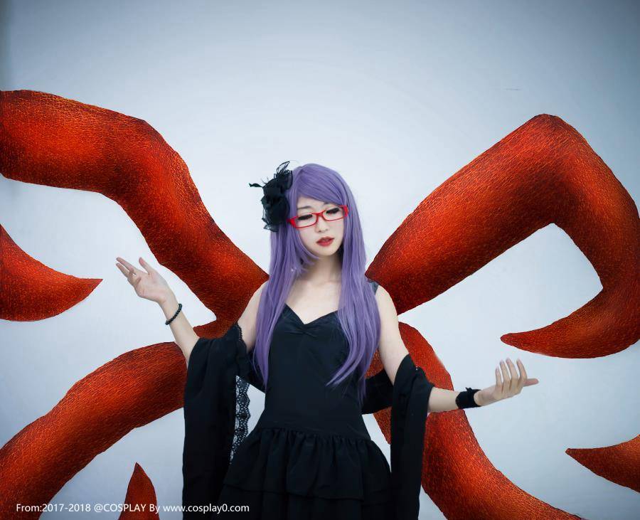 眼镜娘扮演东京食尸鬼神代利世Cosplay(图6)